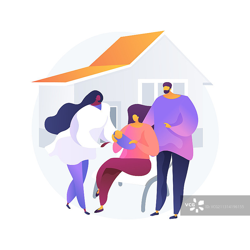 家庭医生抽象概念图片素材