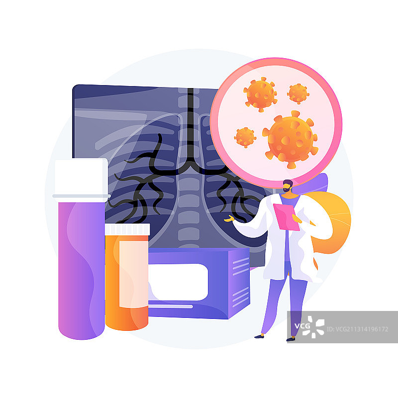 新冠病毒检测试剂盒概念图图片素材