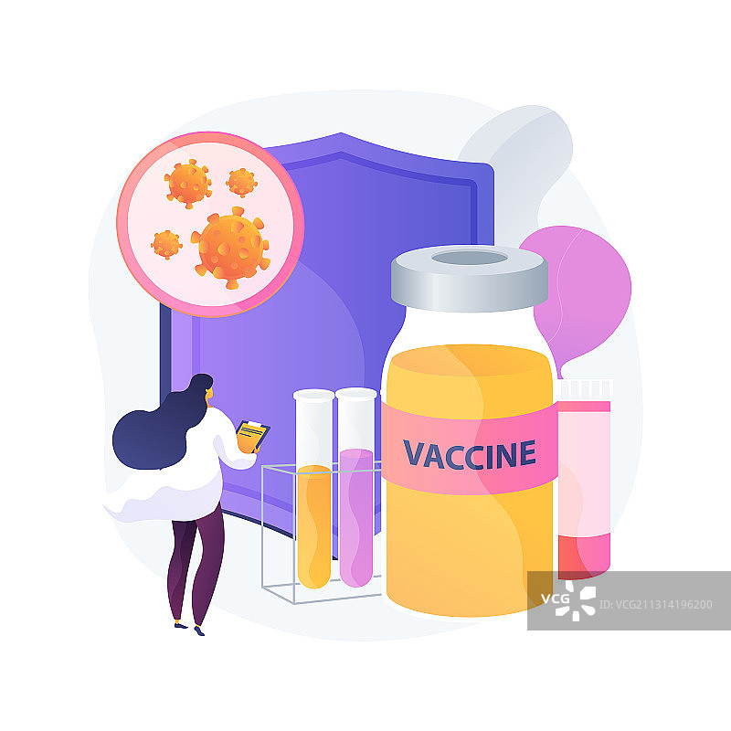 新冠疫苗抽象概念图片素材