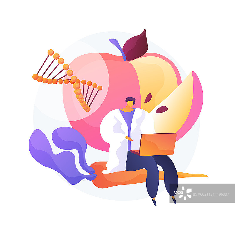 转基因食品抽象概念图片素材