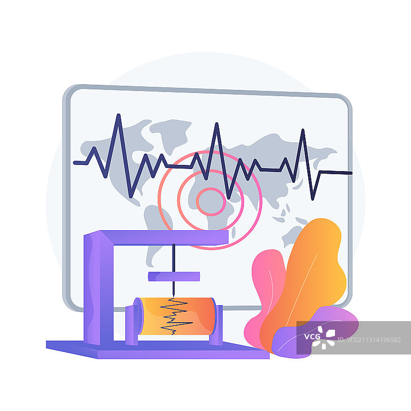 地震学抽象概念图片素材