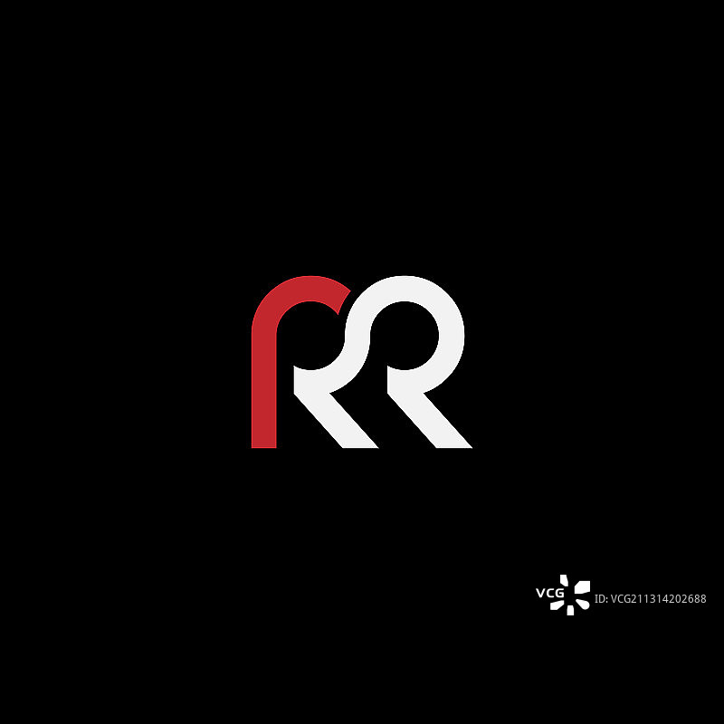 RR字母标志设计图片素材