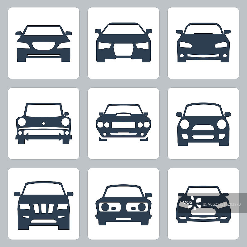 汽车图标合集图片素材