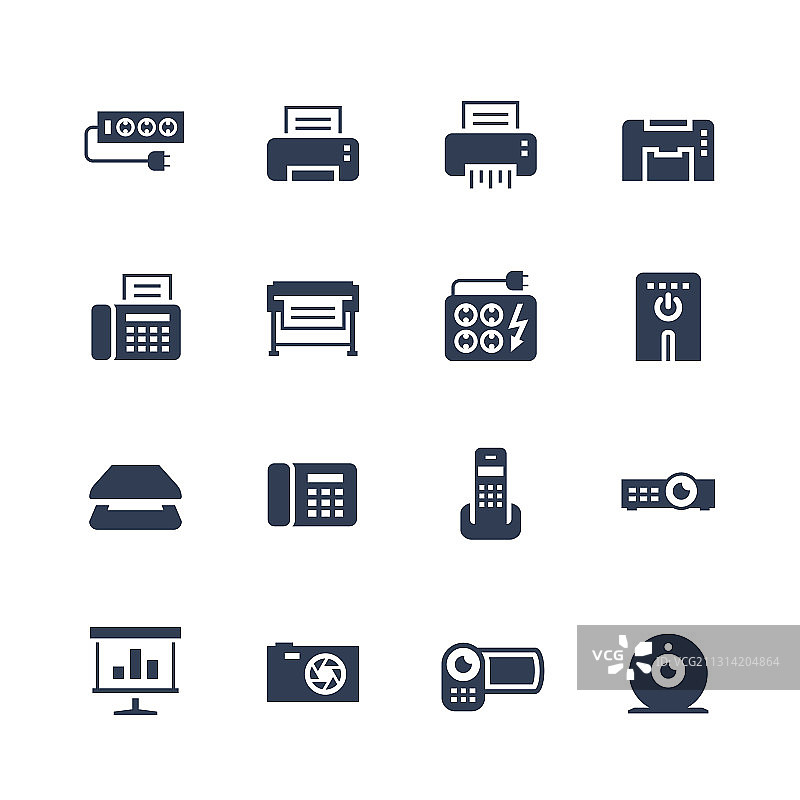 电子产品和小工具图标集：浪涌抑制器图片素材