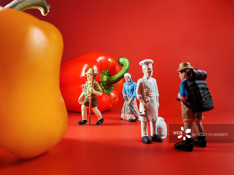 微缩美食摄影图片素材