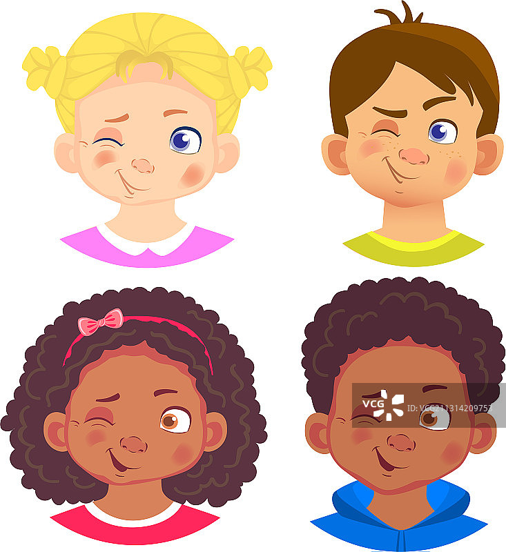 男孩女孩人物集合图片素材