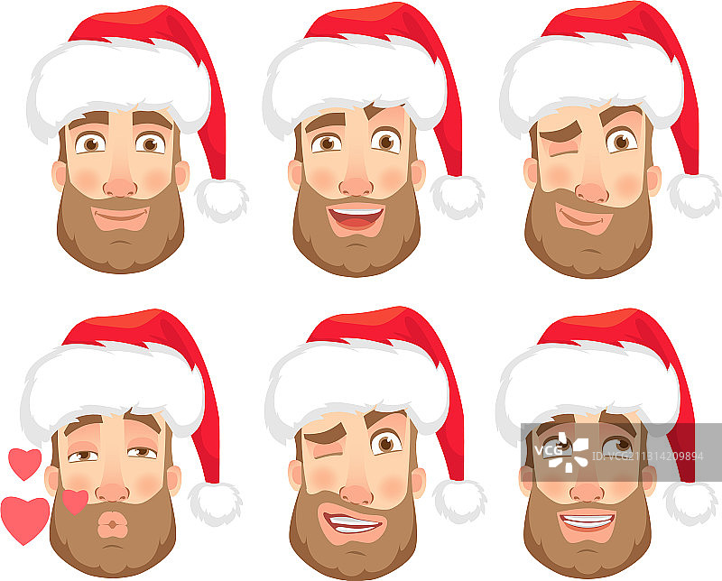 戴帽子男子头像合集图片素材