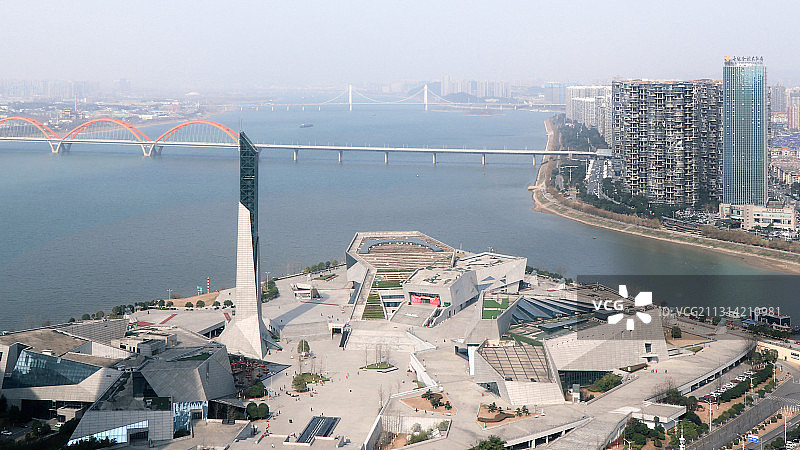 湖南长沙北辰三角洲 长沙滨江文化园 长沙市图书馆 长沙文化园图片素材