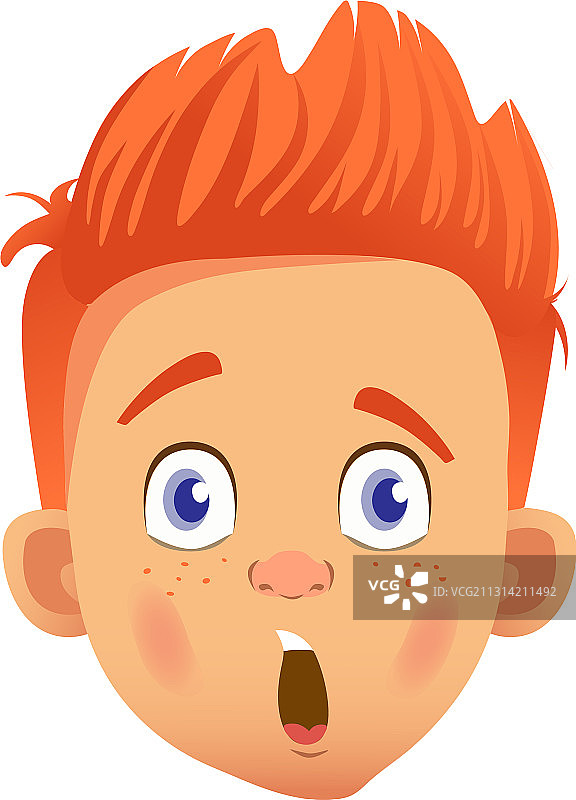 红发男孩角色图片素材