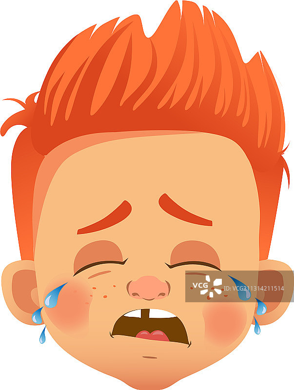 红发男孩角色图片素材