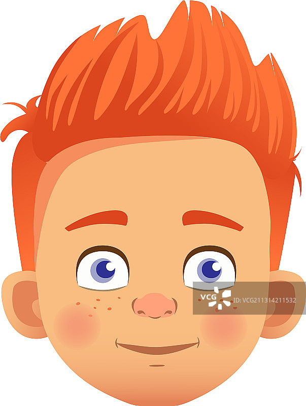 红发男孩角色图片素材