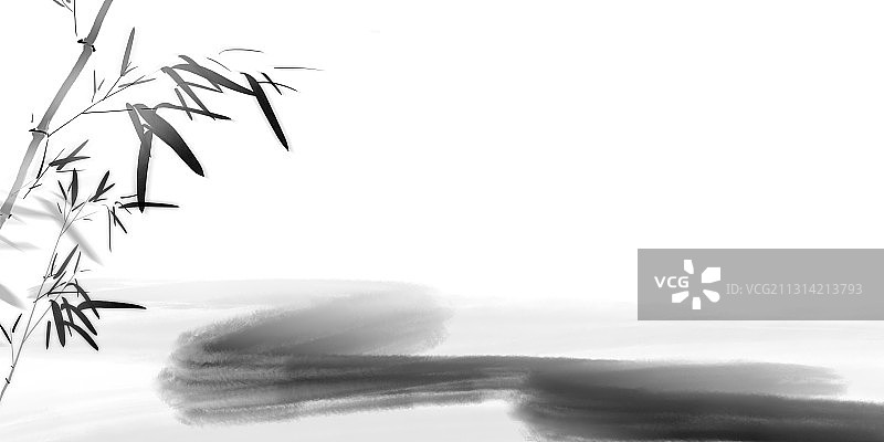 中国风水墨地形插图速度与汽车图片素材