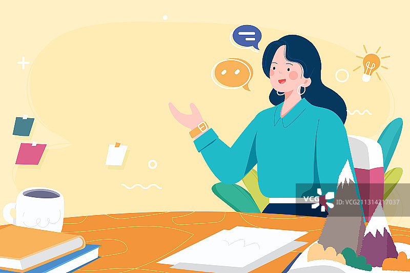 卡通春季春天立春春分花卉节气少女妇女节出游开学季老师矢量插画图片素材