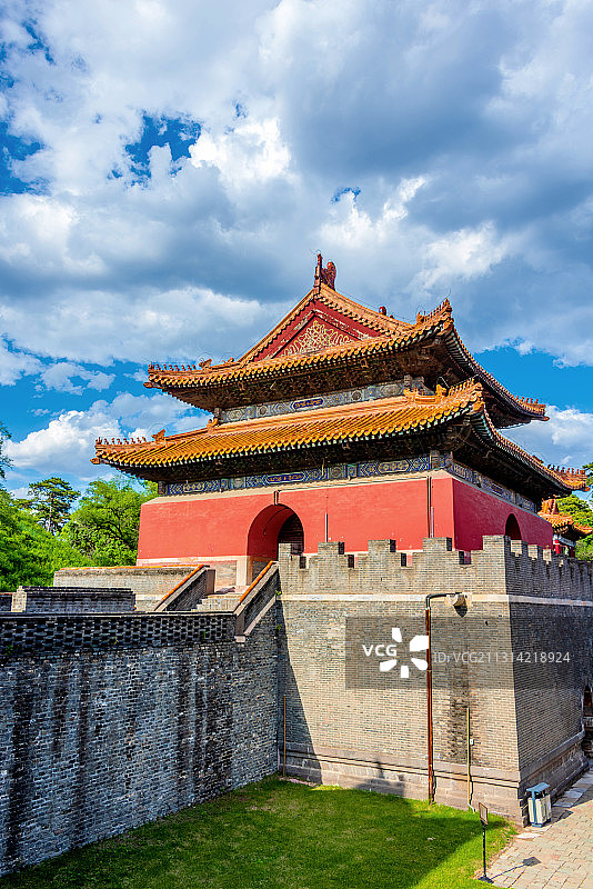 中国辽宁沈阳清福陵明楼图片素材