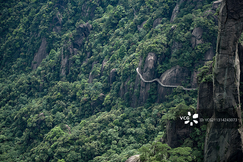 江西省上饶市5A级景区-三清山，道教名山，世界自然遗产地图片素材