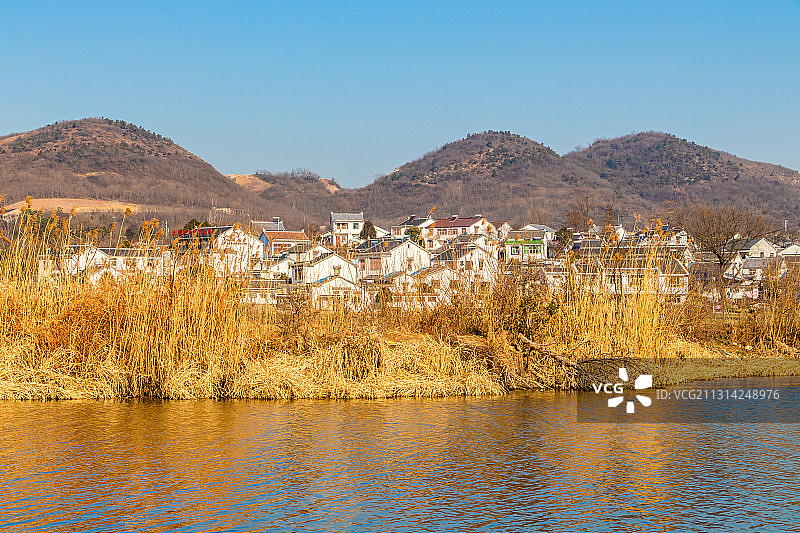 中国南京江宁佘村水库图片素材