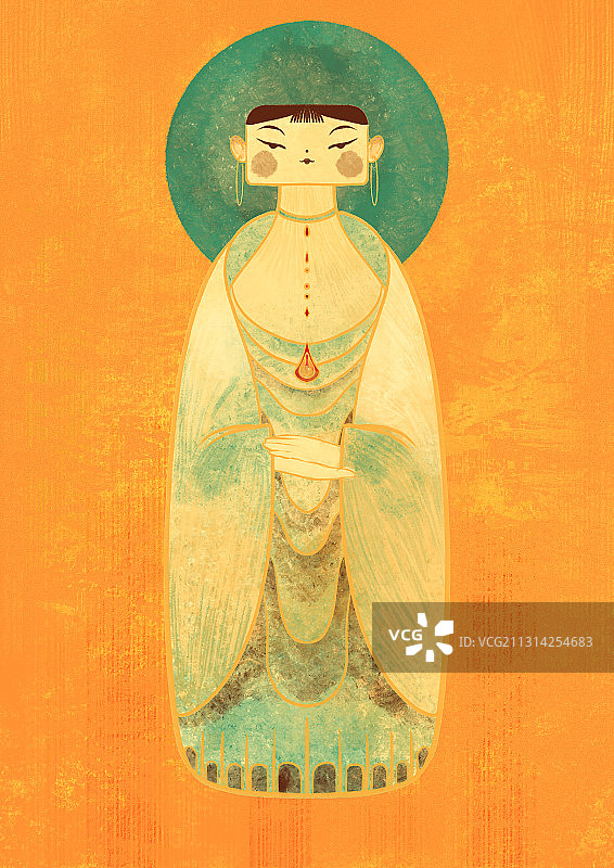 可爱佛像图片素材