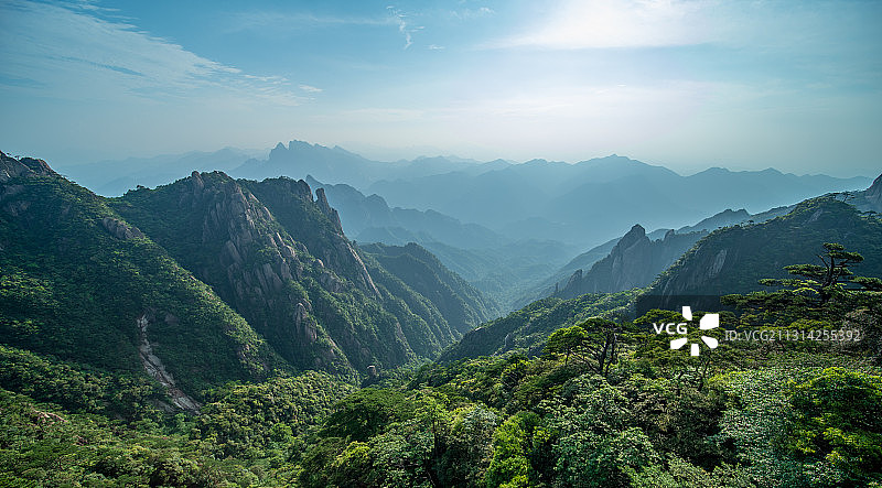 江西省上饶市5A级风景区-三清山，道教名山，世界自然遗产地图片素材