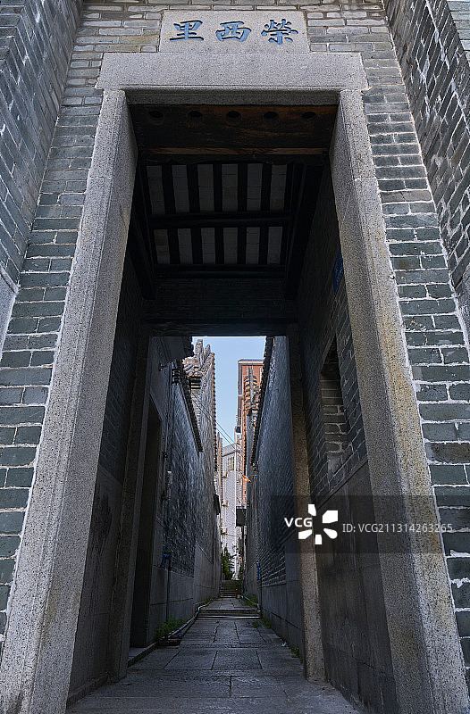 中国广州黄埔古村巷子图片素材