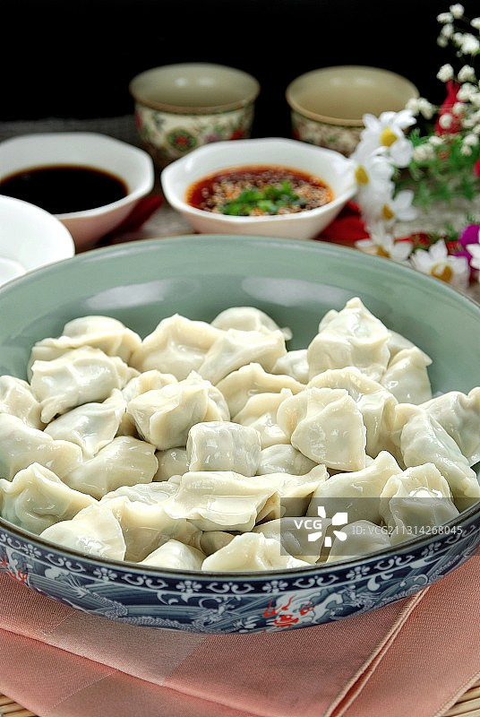 中国 传统美食饺子图片素材