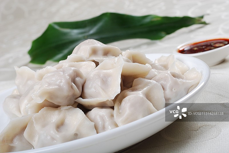 中国 传统美食鲜肉水饺图片素材