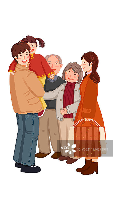 一家人图片素材