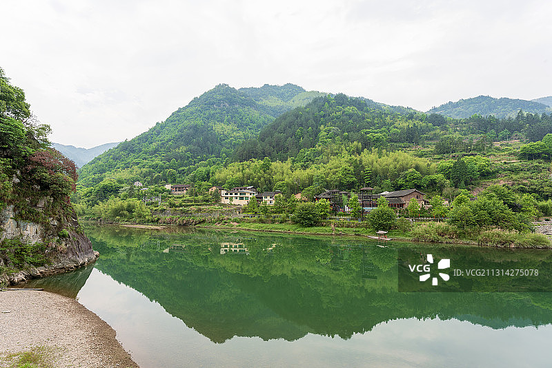 浙江  景宁  大均村 畲乡之窗景色图片素材