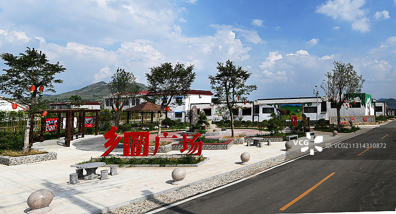 山东枣庄山亭区美丽乡村图片素材