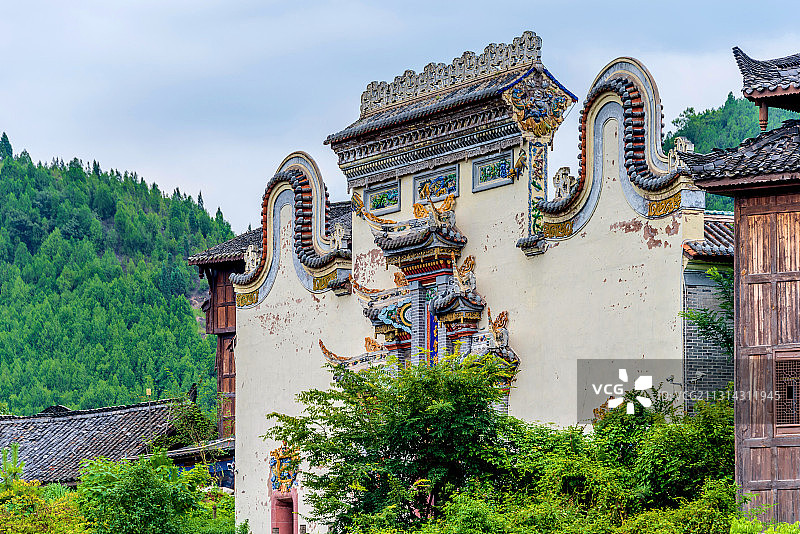 中国贵州黔东南下司古镇广东会馆图片素材