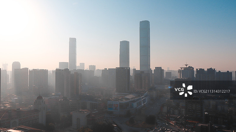 长沙芙蓉区日出图片素材