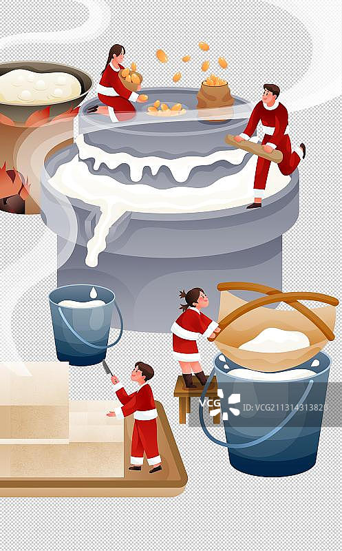 磨豆子做豆浆图片素材