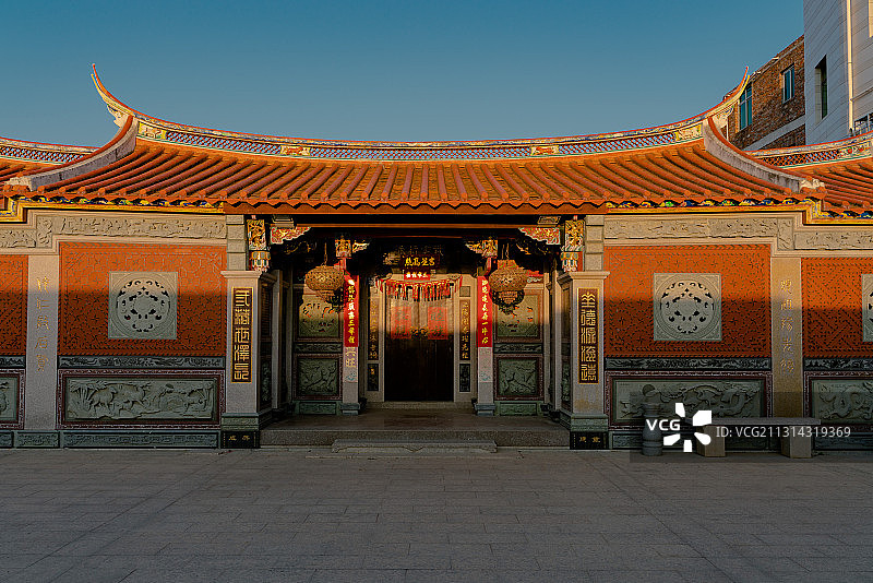 福建泉州，蟳埔村，妈祖庙图片素材