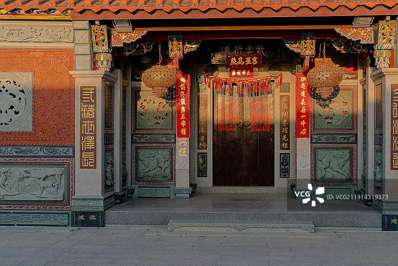福建泉州，蟳埔村，妈祖庙图片素材