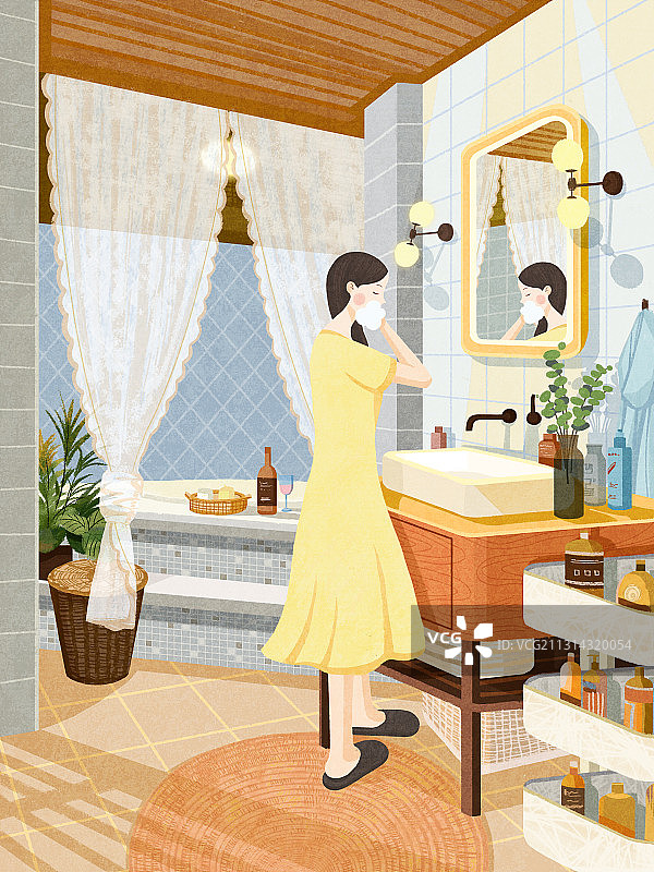 《一个人的生活》之洗漱图片素材