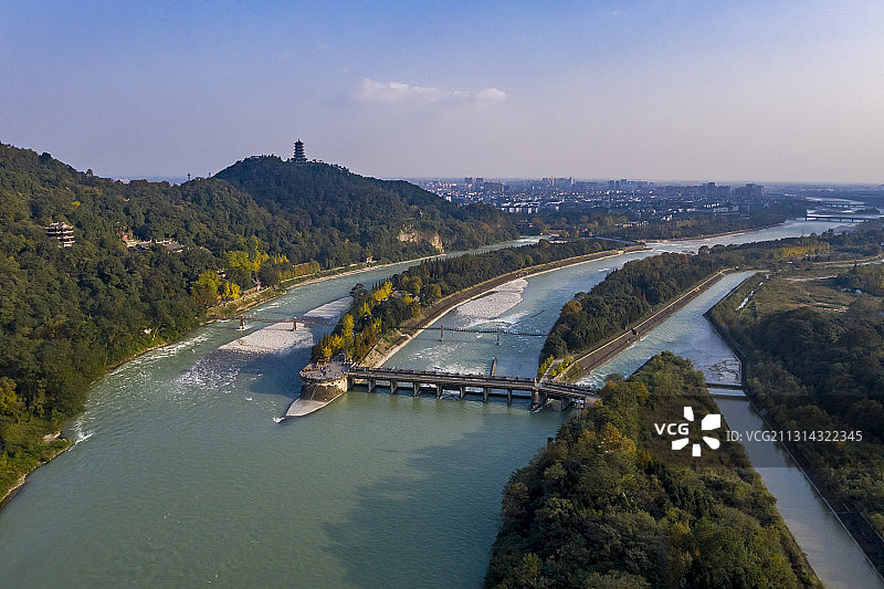 四川成都：都江堰图片素材