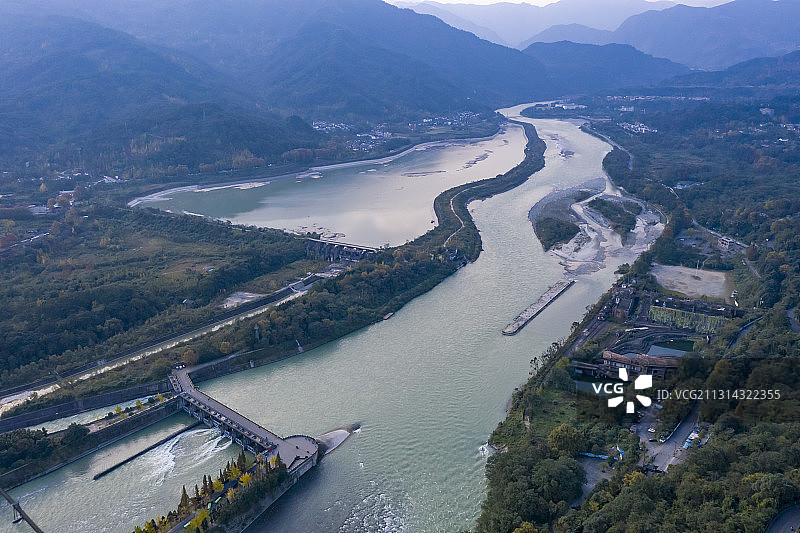 四川成都：都江堰图片素材
