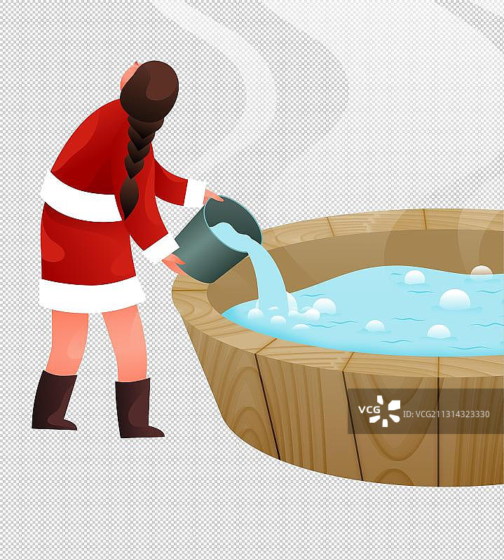 人物-女性-倒水图片素材