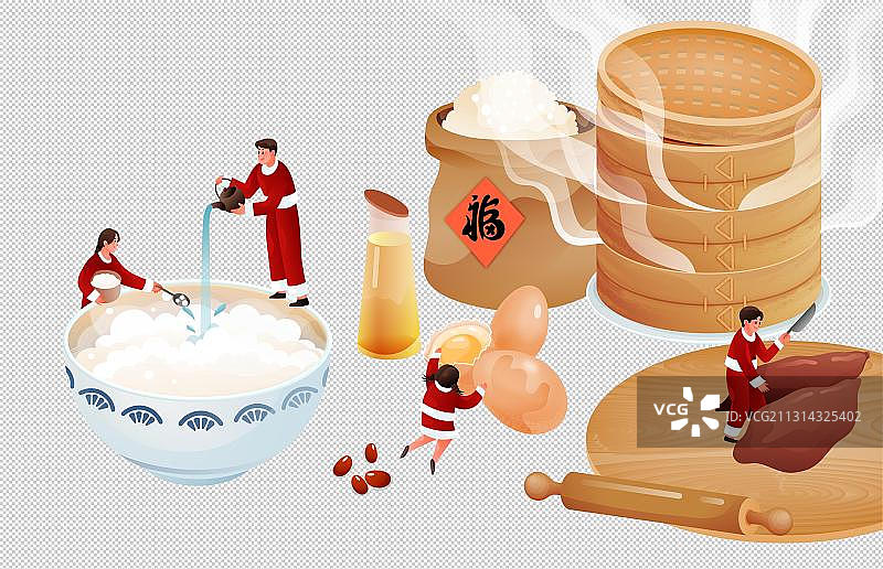 腊月二十八-把面发图片素材