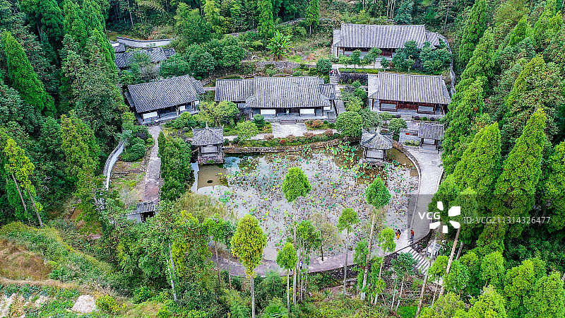 浙江省温州市文成县伯温故里景区，看看一代人豪刘伯温图片素材