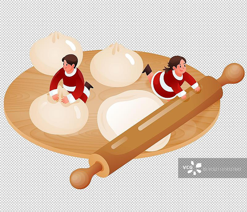 制作包子图片素材