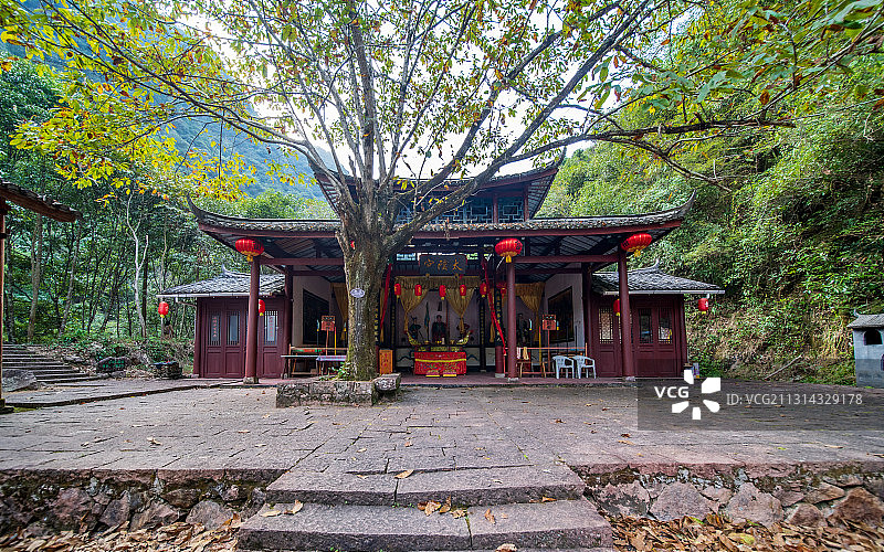 浙江省温州市文成县龙麒源景区-畲族民俗风情图片素材