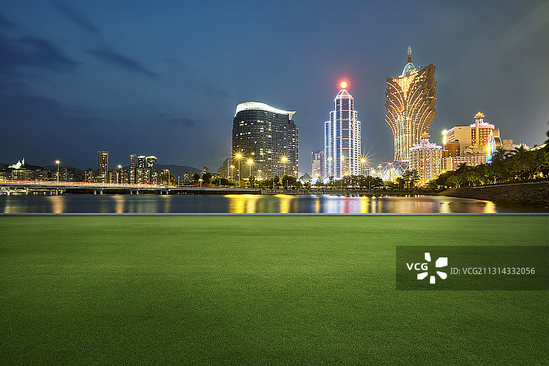 澳门城市天际线图片素材