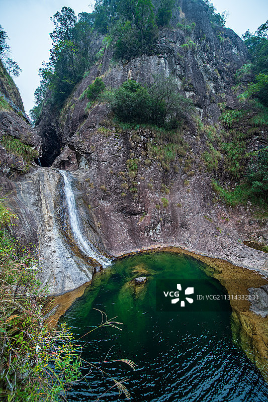 浙江省温州市文成县4A级景区铜铃山-隐藏着地质奇观“穴壶”图片素材