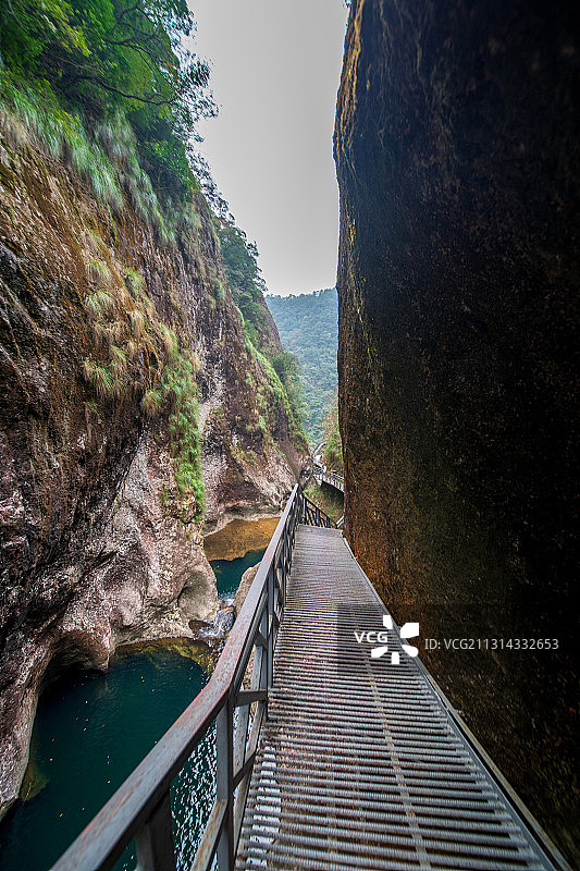 浙江省温州市文成县4A级景区铜铃山-隐藏着地质奇观“穴壶”图片素材