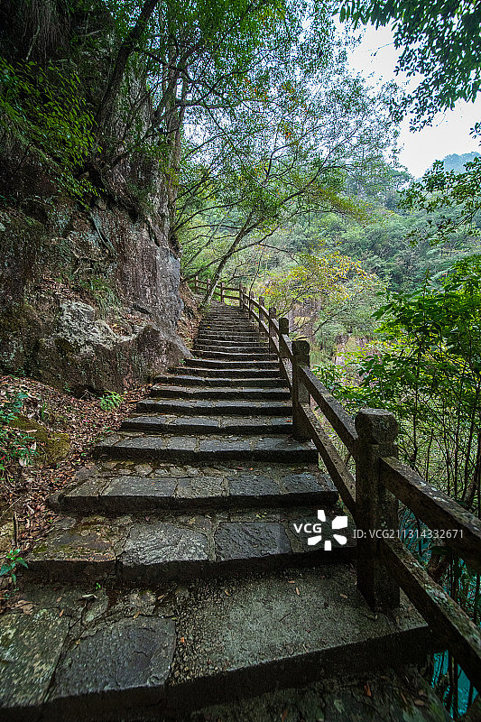 浙江省温州市文成县4A级景区铜铃山-隐藏着地质奇观“穴壶”图片素材