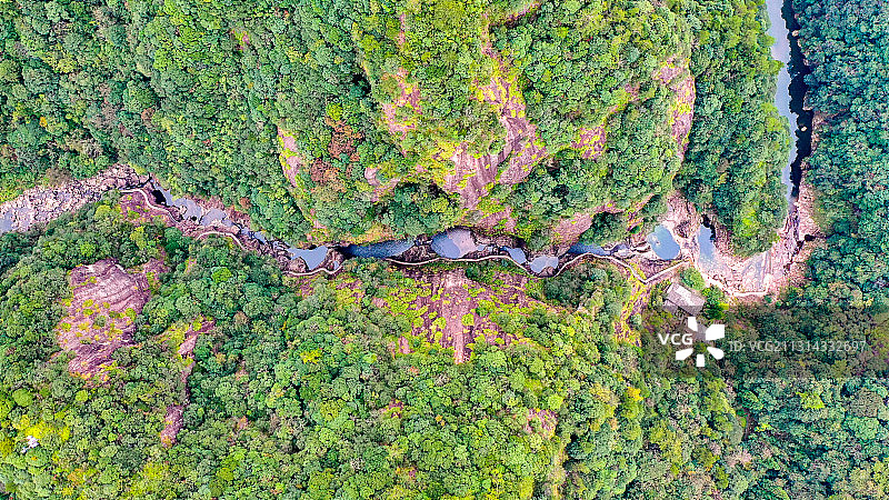 浙江省温州市文成县4A级景区铜铃山-隐藏着地质奇观“穴壶”图片素材