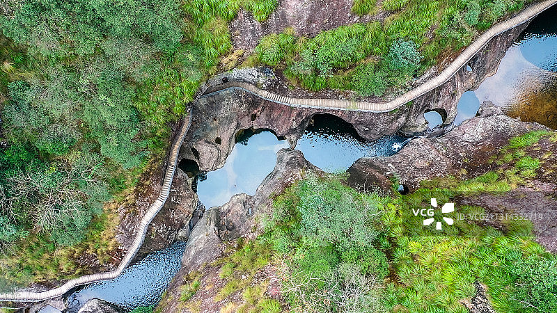 浙江省温州市文成县4A级景区铜铃山-隐藏着地质奇观“穴壶”图片素材