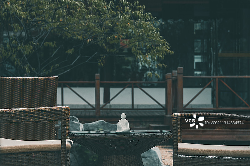 茶馆秋·禅意境图片素材