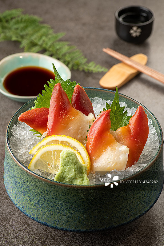 北极贝刺身图片素材