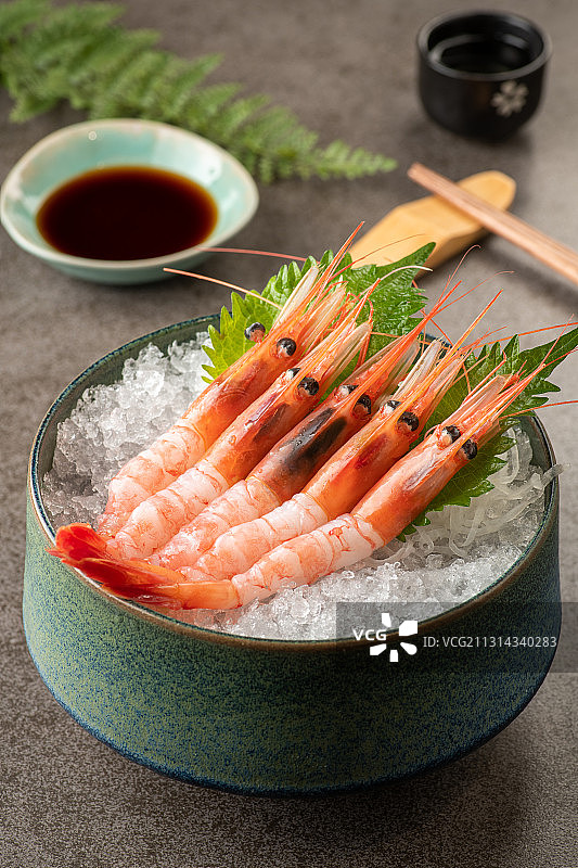 甜虾刺身图片素材